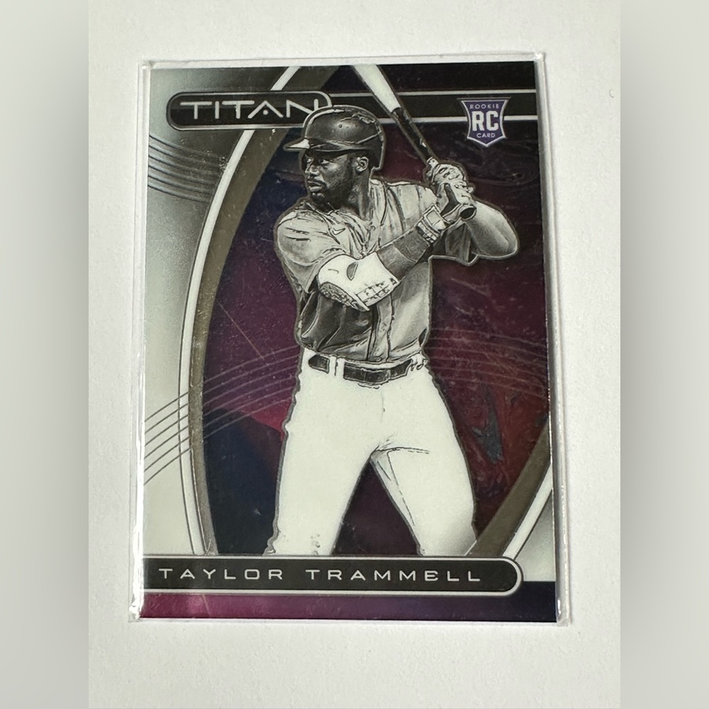 Panini Titan Taylor Trammell Seattle Mariners. Rookie Trading Card. No. 20.